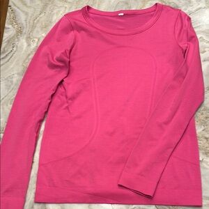Women's Pink Long Sleeve Top